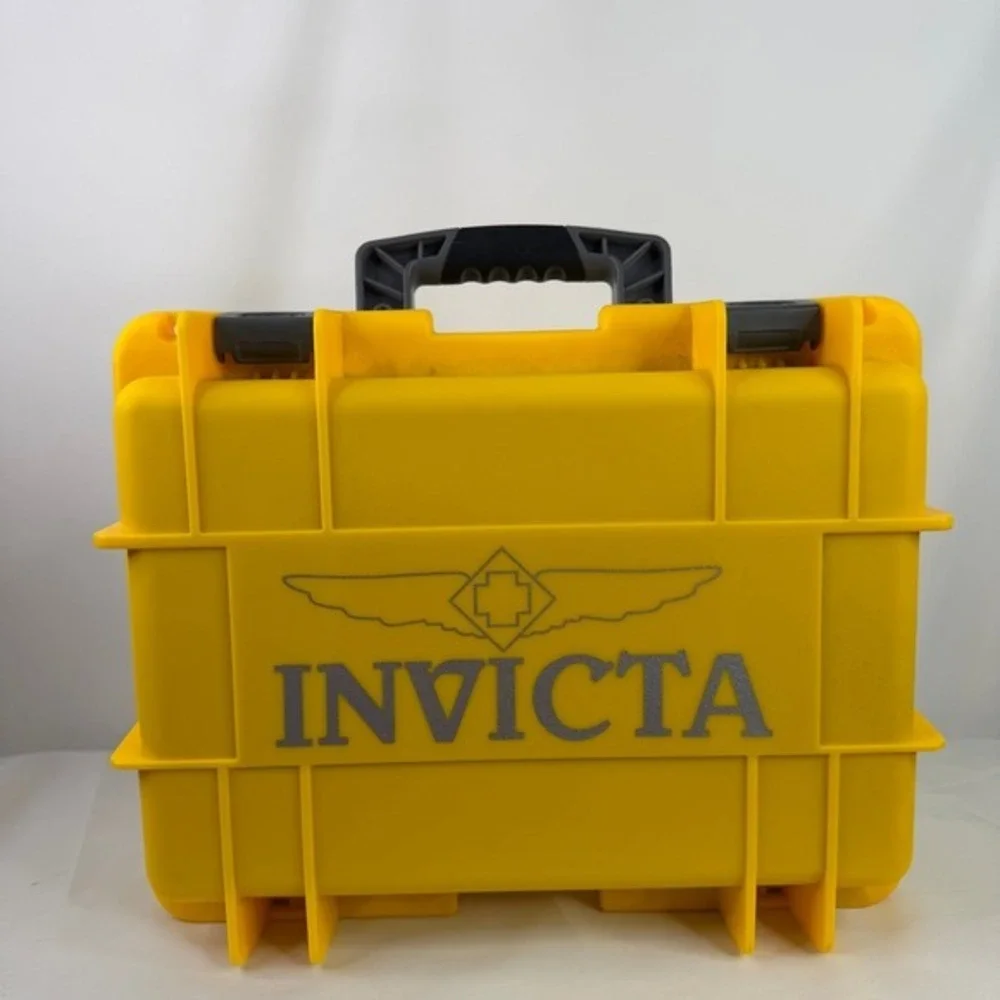 Invicta 8-Slot‎ Impact Yellow Dive Collector Waterproof Watch Case